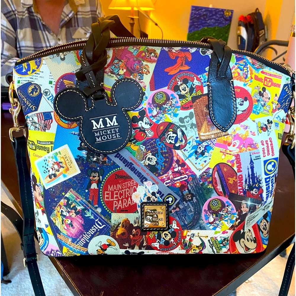 Dooney and Bourke Disney Satchel: 90th Anniversary “Mickey Through the Years”